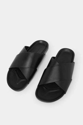 CROSSOVER SLIDE - BLACK