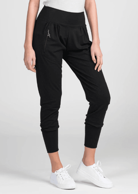 SLOUCHY ZIP PANT - BLACK