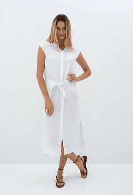 CABO SHIRT DRESS - WHITE