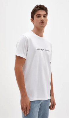 LOGO TEE MENS - WHITE/BLACK