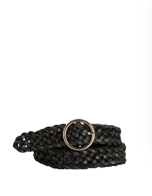 CATRINA LEATHER BELT - BLACK