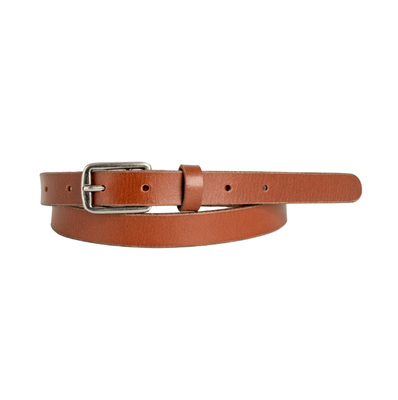 CLOE LEATHER BELT - TAN