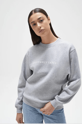 LOGO FLEECE WOMENS - GREY MARLE