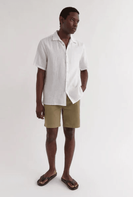 TWILL CHINO SHORT - LIMESTONE