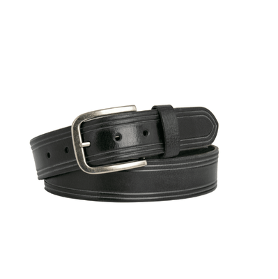 FLINDERS LEATHER BELT - BLACK