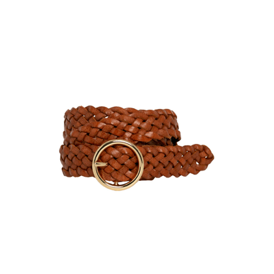 CATRINA LEATHER BELT - TAN