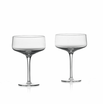 ROCK GLASS SET OF TWO - MARTINI AND COUPE