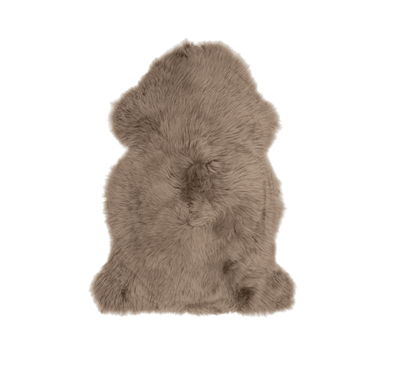 SHEEPSKIN SINGLE LONG WOOL - TRUFFLE