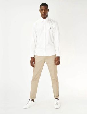 STRETCH COTTON CHINO - STONE