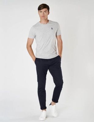 STRETCH COTTON CHINO - NAVY