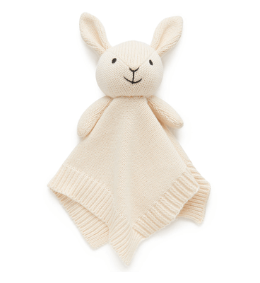 KNITTED BUNNY COMFORTER - CLOUD