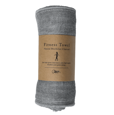 NECK TOWEL - NATURAL BINCHOTAN CHARCOAL