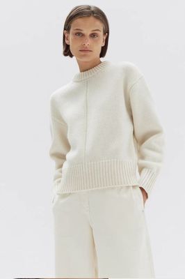 SKYE HEAVY KNIT JUMPER - CREAM