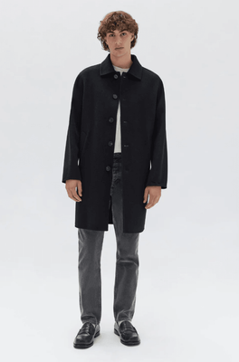 DALTON WOOL COAT - BLACK