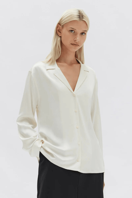 ALI SILK LONG SLEEVE SHIRT