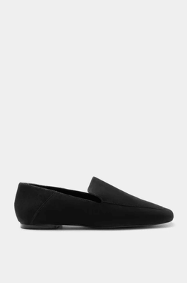 WILLOW SUEDE LOAFER - BLACK