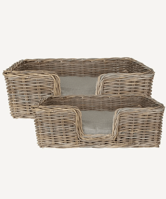 RATTAN DOG BED - RECTANGLE