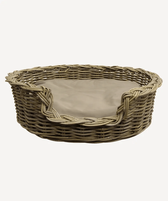 RATTAN DOG BED - OVAL