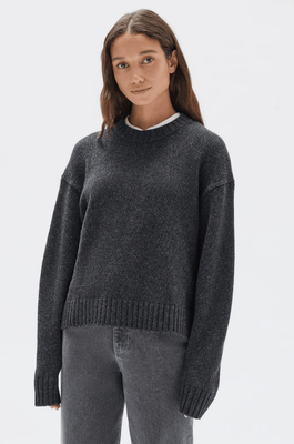 CHLO KNIT JUMPER - BLACK