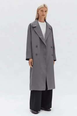 KIRBY TWILL TRENCH - DARK ASH