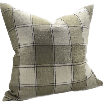 BARI LINEN CUSHION - SAGE