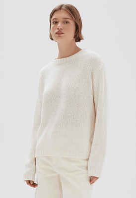 REY KNIT LONG SLEEVE TOP - CREAM