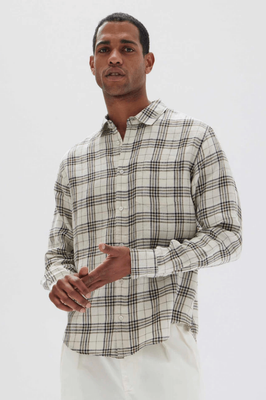 MERCER LINEN CHECK SHIRT