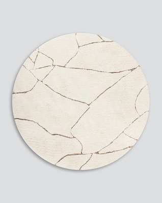 ARIA ROUND FLOOR RUG - IVORY