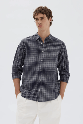 EDEN LINEN CHECK SHIRT