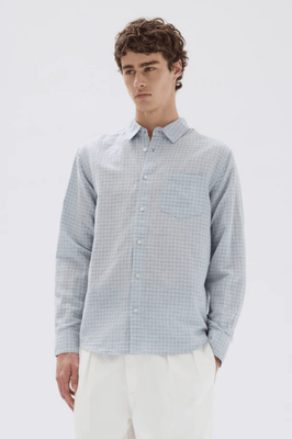 HASTINGS LINEN CHECK SHIRT