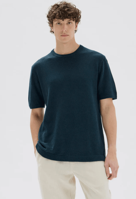 PIQUE SHORT SLEEVE KNIT - ATLAS