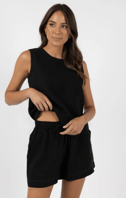 EVITA TOP - BLACK