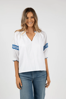 ZIGGY BLOUSE - WHITE