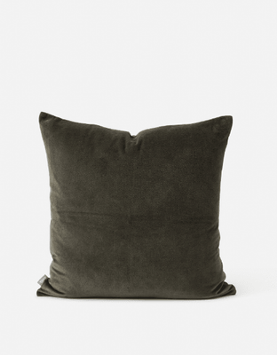 COTTON VELVET CUSHION - NORI