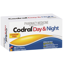 Codral Day/Night Codeine Free 48 Tablets