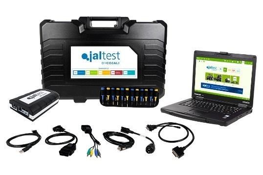 Jaltest agv Diagnostics on a tractor on the farm