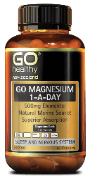 Go Healthy Magnesium 500mg 60 Capsules