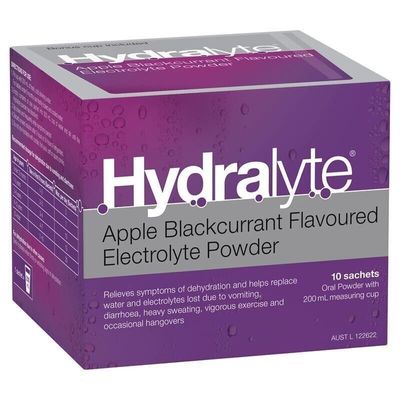 Hydralyte Apple/Blackcurrant 10 Sachets