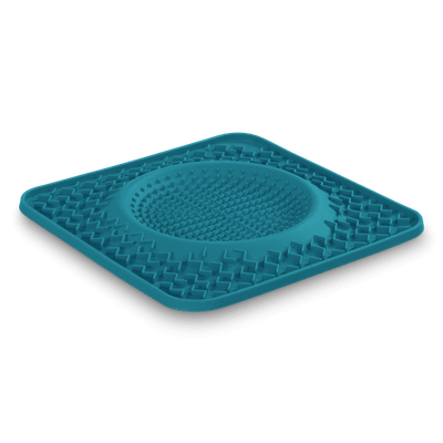 MESSY MUTTS - SILICON THERAPEUTIC LICKING BOWL MAT (BLUE)