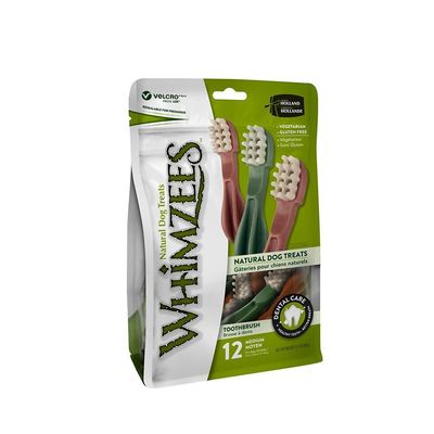 Whimzees Toothbrush Star M 12 Pack Value Bag