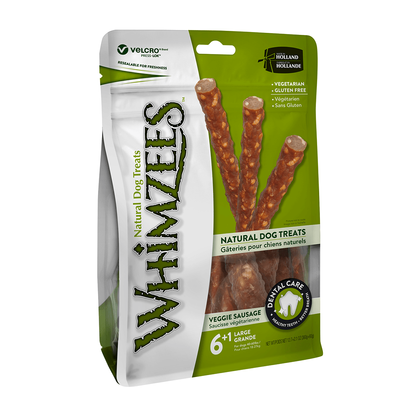 Whimzees Veggie Sausage L 7 Pack Value Bag