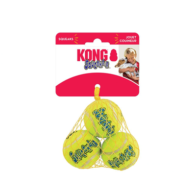 KONG Air Puppy Squeaker Tennis Ball Small 3pk