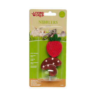 LW Nibblers Wood Chews Strawberry &amp; Mushroom