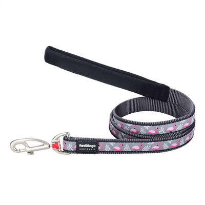 Red Dingo Dog Lead 1.2m - Flamingo Cool Grey