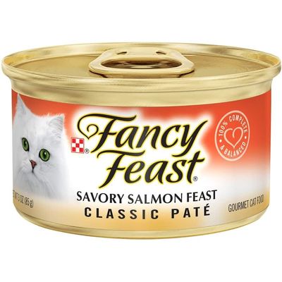 FANCY FEAST Adult Classic Savoury Salmon Feast Wet Cat Food