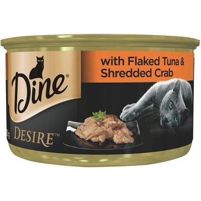 DINE&reg; Desire with Flaked Tuna and Shredded Crab