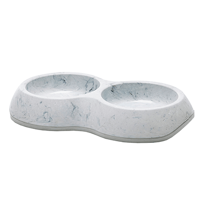 Savic Delice Pet Bowl Double 10.5cm Marble