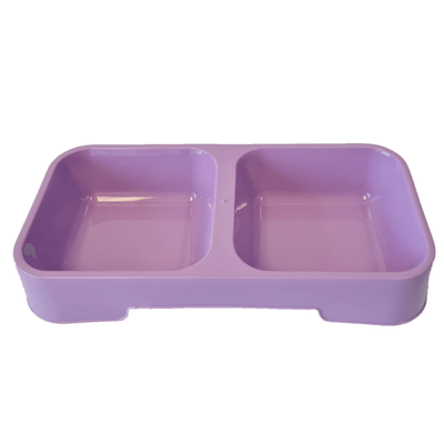 Petz Double Diner Cat Bowl - Violet