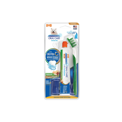 Nylabone Advanced Oral Care Dental Kit - Peanut Flavour