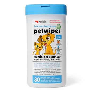 Petkin Pet Wipes - 30 Pack